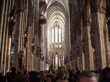   Architecture on Cologne Cathedral Interior